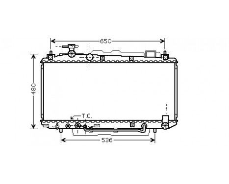 Radiator, engine cooling 53002301 International Radiators