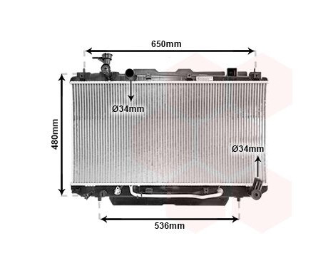 Radiator, engine cooling 53002301 International Radiators, Image 2