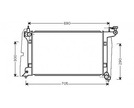 Radiator, engine cooling 53002302 International Radiators