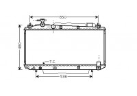 Radiator, engine cooling 53002305 International Radiators