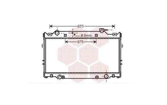 Radiator, engine cooling 53002309 International Radiators, Image 2