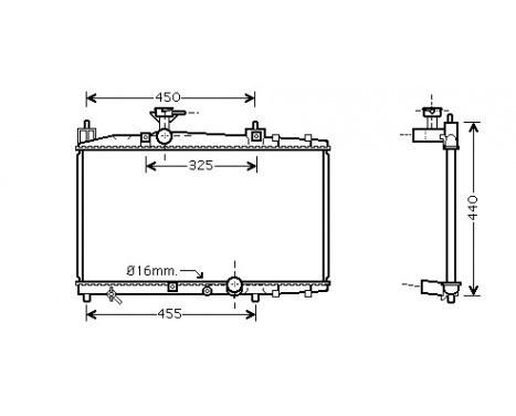 Radiator, engine cooling 53002317 International Radiators