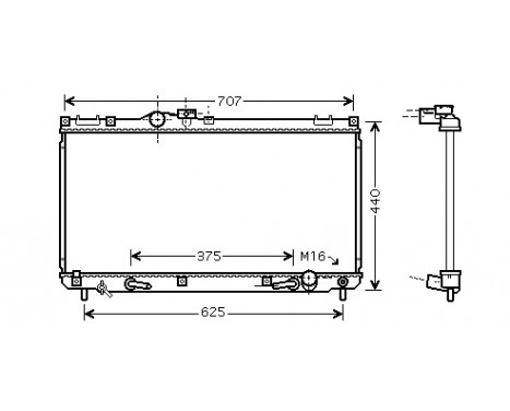 Radiator, engine cooling 53002322 International Radiators