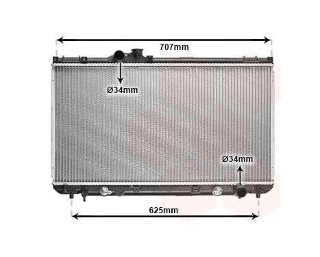 Radiator, engine cooling 53002322 International Radiators, Image 2