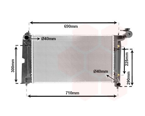 Radiator, engine cooling 53002323 International Radiators, Image 2