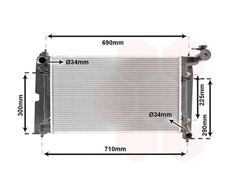 Radiator, engine cooling 53002323 International Radiators, Image 2