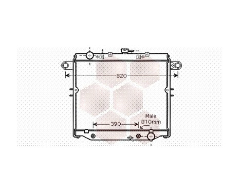 Radiator, engine cooling 53002329 International Radiators, Image 2