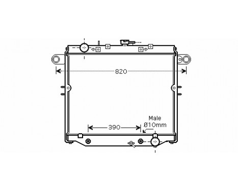 Radiator, engine cooling 53002329 International Radiators