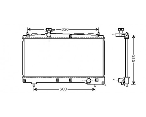 Radiator, engine cooling 53002331 International Radiators