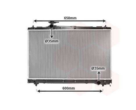 Radiator, engine cooling 53002331 International Radiators, Image 2