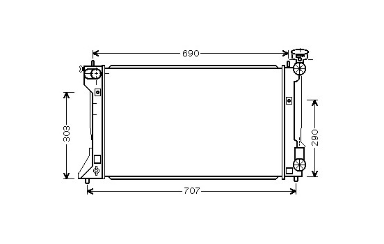 Radiator, engine cooling 53002332 International Radiators