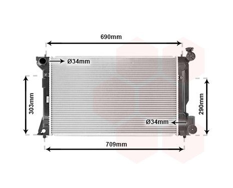 Radiator, engine cooling 53002332 International Radiators, Image 2