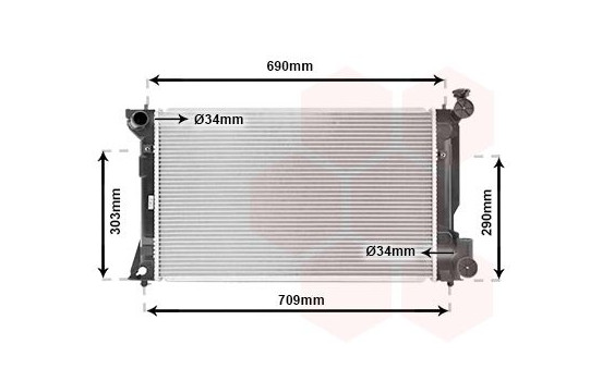 Radiator, engine cooling 53002332 International Radiators, Image 2