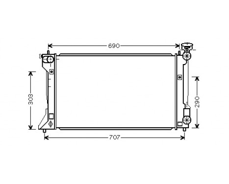 Radiator, engine cooling 53002333 International Radiators