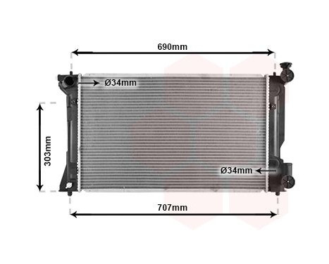 Radiator, engine cooling 53002333 International Radiators, Image 2