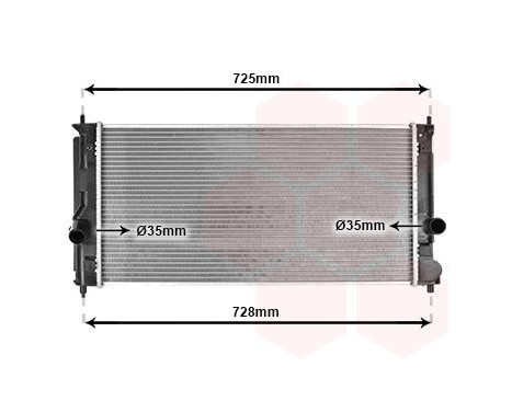 Radiator, engine cooling 53002334 International Radiators, Image 2