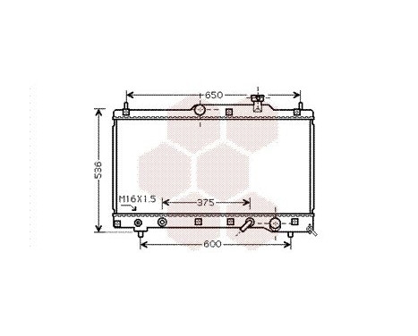 Radiator, engine cooling 53002336 International Radiators, Image 2