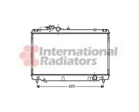 Radiator, engine cooling 53002344 International Radiators, Image 2