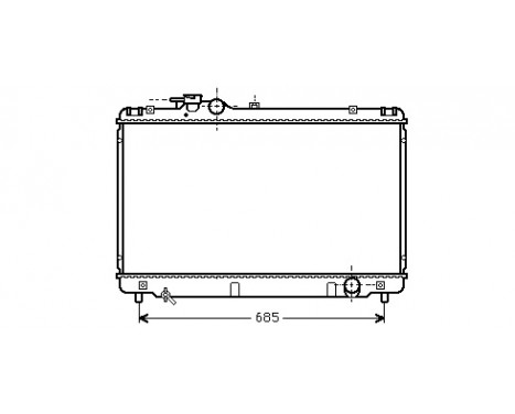 Radiator, engine cooling 53002344 International Radiators