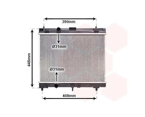 Radiator, engine cooling 53002357 International Radiators, Image 2