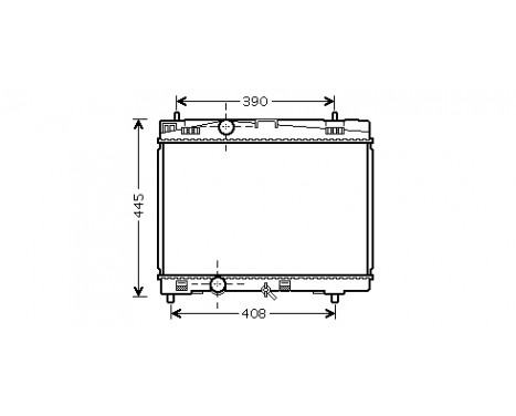 Radiator, engine cooling 53002357 International Radiators