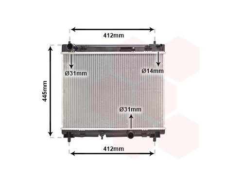 Radiator, engine cooling 53002358 International Radiators, Image 2