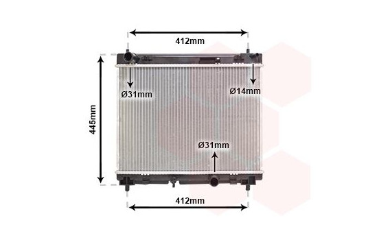 Radiator, engine cooling 53002358 International Radiators, Image 2