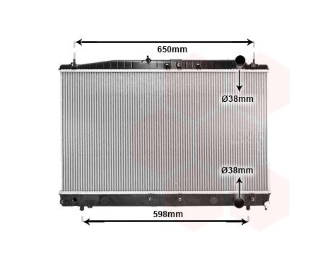 Radiator, engine cooling 53002366 International Radiators, Image 2