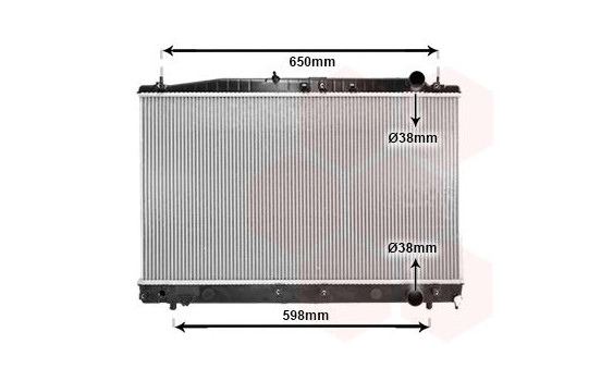 Radiator, engine cooling 53002366 International Radiators, Image 2