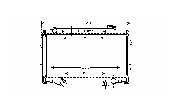 Radiator, engine cooling 53002376 International Radiators