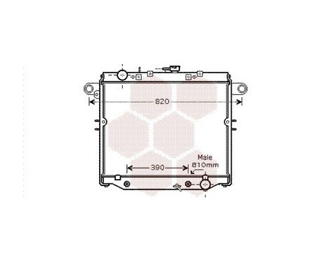 Radiator, engine cooling 53002378 International Radiators, Image 2