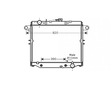 Radiator, engine cooling 53002378 International Radiators