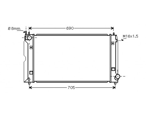 Radiator, engine cooling 53002386 International Radiators