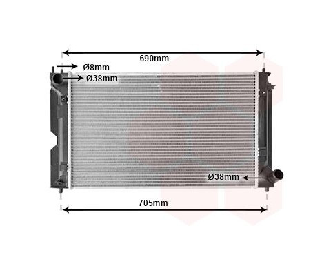 Radiator, engine cooling 53002386 International Radiators, Image 2