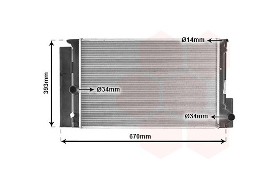 Radiator, engine cooling 53002397 International Radiators, Image 2