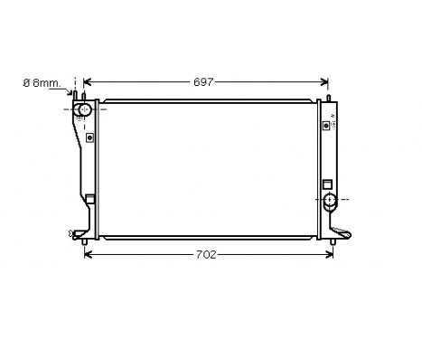 Radiator, engine cooling 53002398 International Radiators