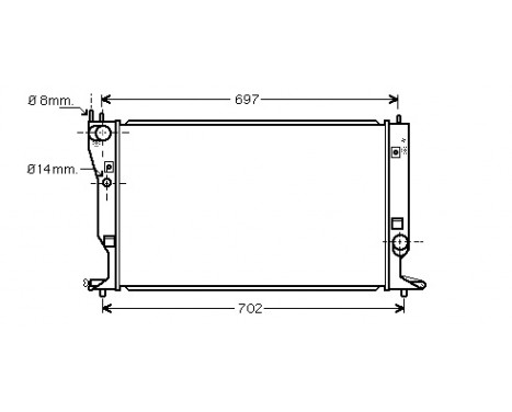 Radiator, engine cooling 53002399 International Radiators
