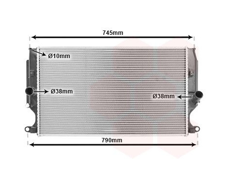 Radiator, engine cooling 53002402 International Radiators, Image 2