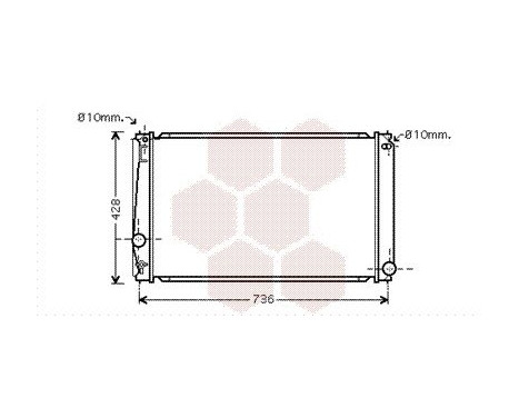 Radiator, engine cooling 53002419 International Radiators, Image 2