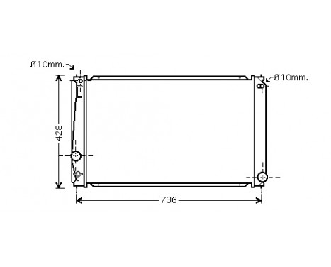 Radiator, engine cooling 53002419 International Radiators