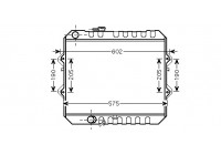 Radiator, engine cooling 53002465 International Radiators