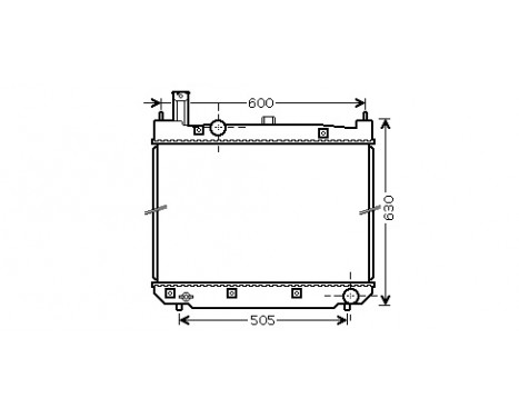 Radiator, engine cooling 53002471 International Radiators