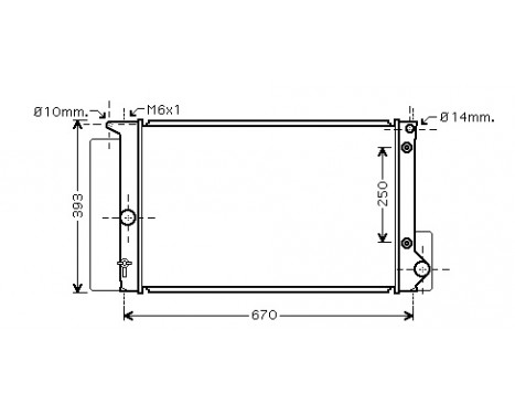 Radiator, engine cooling 53002474 International Radiators