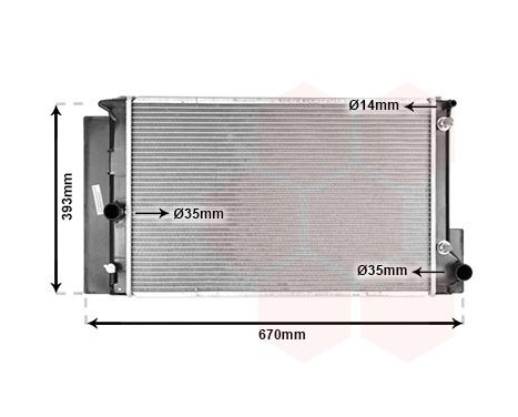 Radiator, engine cooling 53002474 International Radiators, Image 2