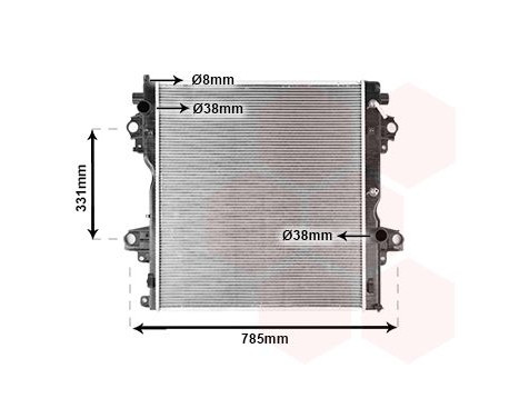 Radiator, engine cooling 53002604 International Radiators, Image 2