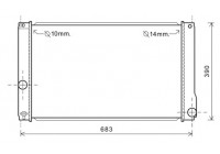 Radiator, engine cooling 53002608 International Radiators