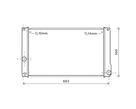 Radiator, engine cooling 53002608 International Radiators