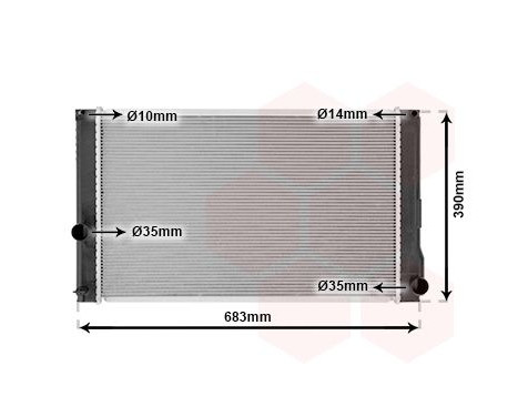 Radiator, engine cooling 53002608 International Radiators, Image 2