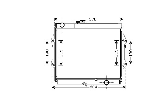 Radiator, engine cooling 53002642 International Radiators