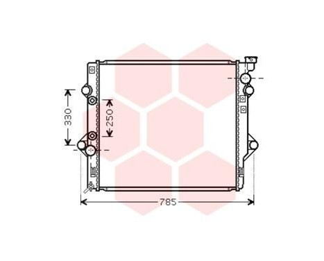 Radiator, engine cooling 53002644 International Radiators, Image 2